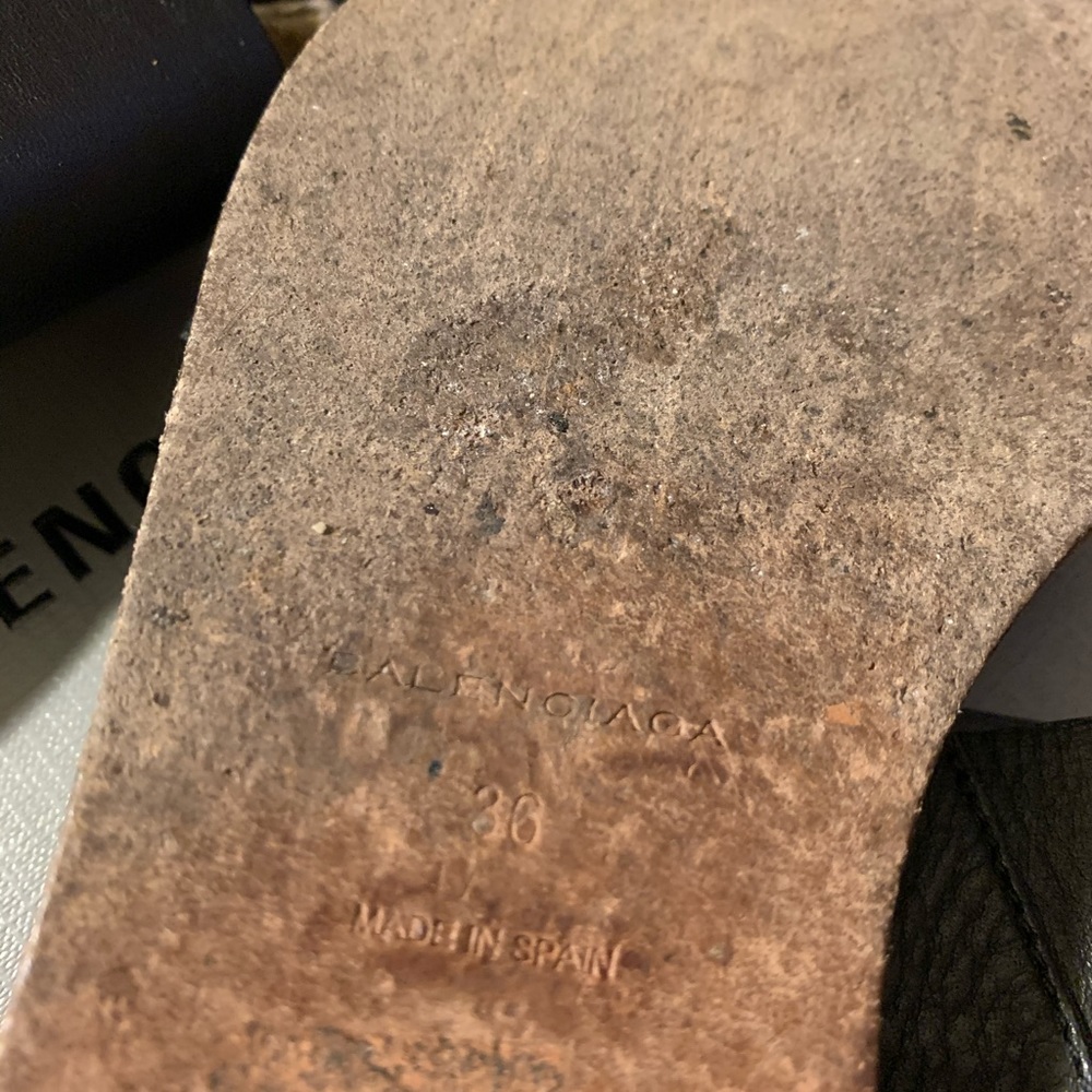 Balenciaga‎ leather espadrilles/sandals - Picture 5 of 8